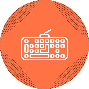 Klavye. Web simgesi basit tasarım