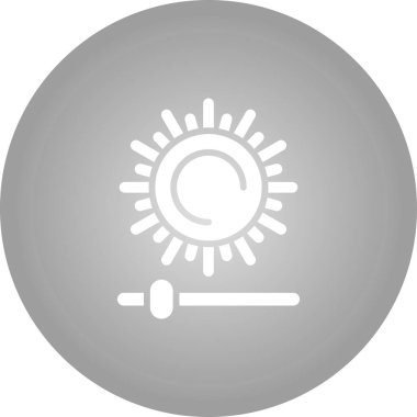 Parlaklık ve Karşıtlık simgesinin vektör çizimi