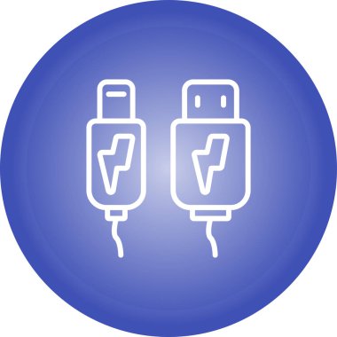 Yıldırım. Web simgesi basit illüstrasyon