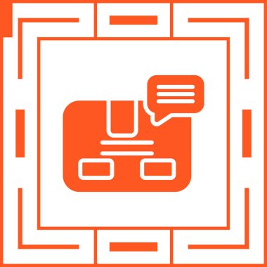 Skype sohbet simgesi, vektör illüstrasyonu