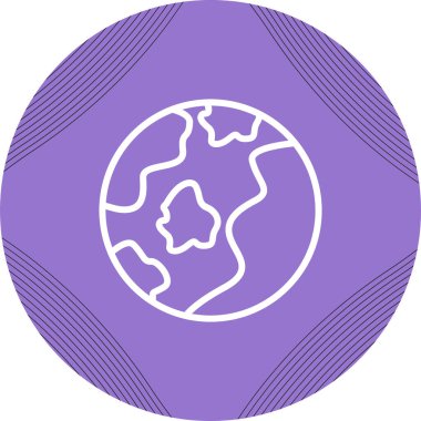 Earth icon, vector illustration simple design