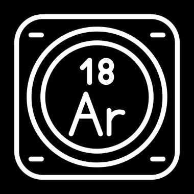 Periyodik tablo ağının kimyasal elementi basit illüstrasyon