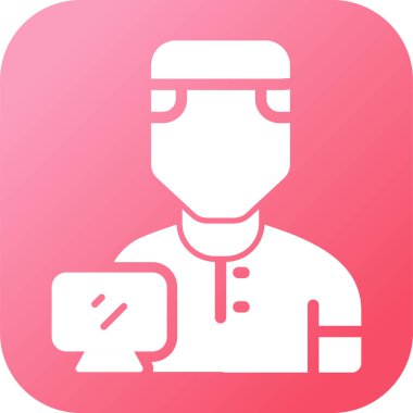 kullanıcı. Web simgesi basit illüstrasyon