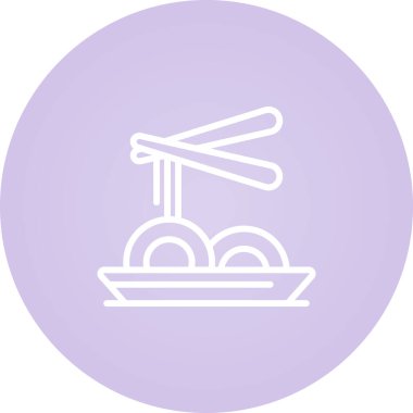 Makarna simgesinin web illüstrasyonu