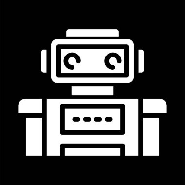 robot ağ simgesi, vektör illüstrasyonu
