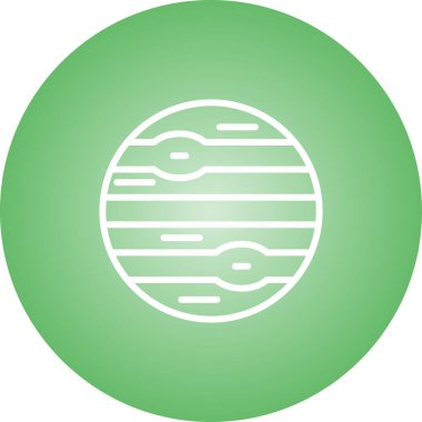 Gezegen web simgesi vektör illüstrasyonu 