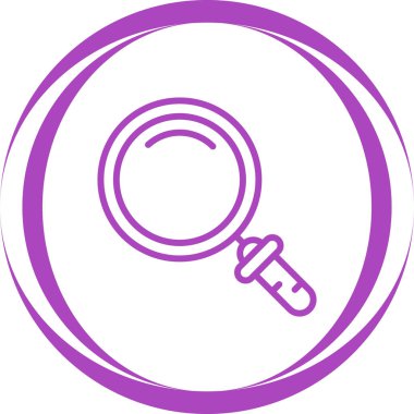 Büyütme cam simgesi vektör illüstrasyonu  