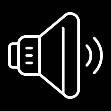 ses hoparlörü simgesi, web illüstrasyonu