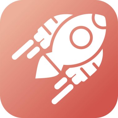 Uzay gemisi web simgesi vektör illüstrasyonu