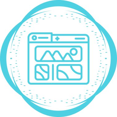 Görüntüler. Web simgesi basit illüstrasyon