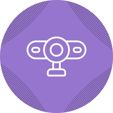 Web kamerası web simgesi vektör illüstrasyonu