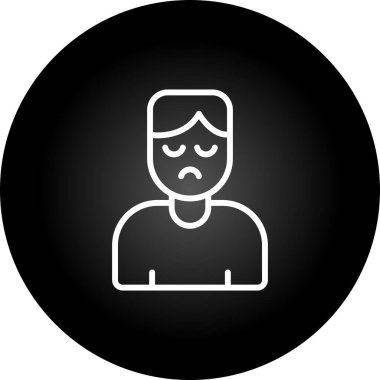 Hasta web simgesi vektör illüstrasyonu