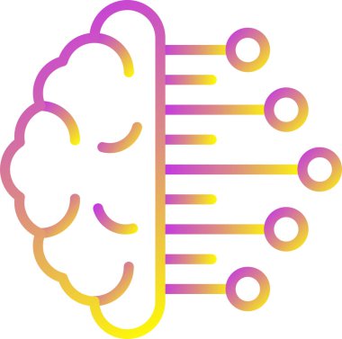  İş Zekası web simgesi vektör illüstrasyonu 