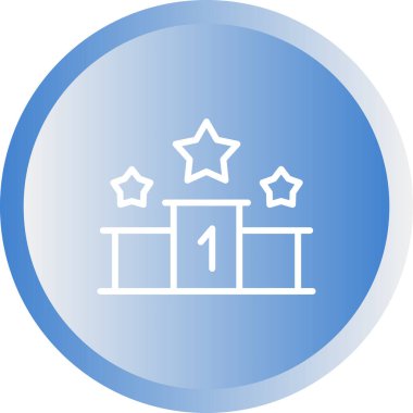 Podyum Web simgesi vektör illüstrasyonu