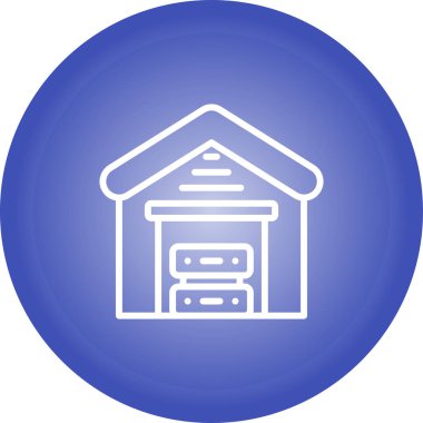 Veri Deposu Web simgesi basit illüstrasyon