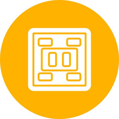 Soket simgesi tasarımı, vektör illüstrasyonu