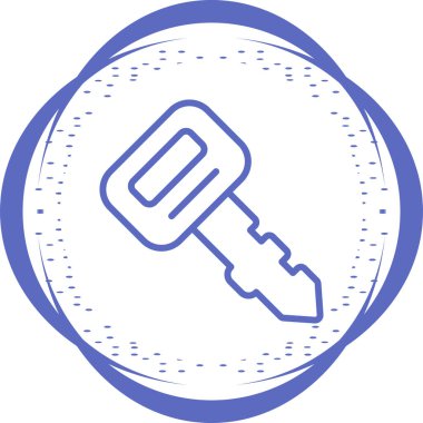 anahtar simgesi, basit vektör çizim 