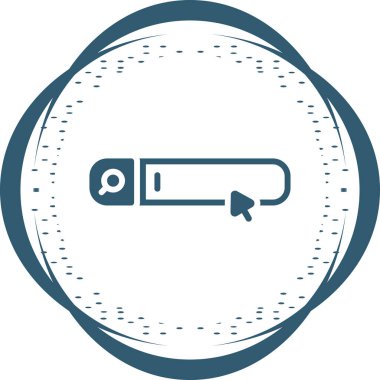 Arama Motoru simgesi, vektör illüstrasyonu basit tasarım