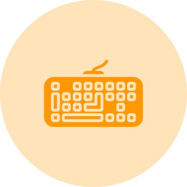 Klavye. Web simgesi basit tasarım