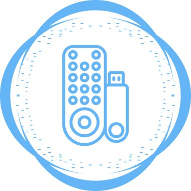 Streaming Stick simgesi, vektör illüstrasyonu basit tasarım