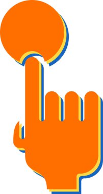 Beyaz Arkaplanda İmleç Simgesi İzole Edildi 