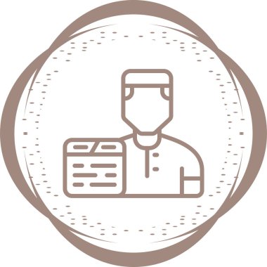 kullanıcı. Web simgesi basit illüstrasyon