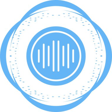 Ses Spektrumu simgesi, vektör illüstrasyonu 