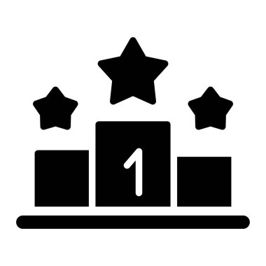 Podyum Web simgesi vektör illüstrasyonu