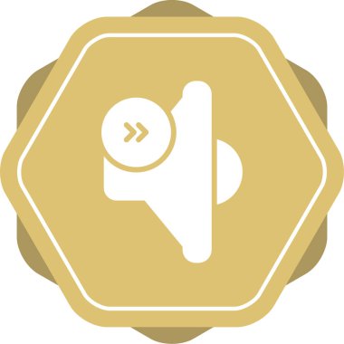 İleri simgesinin vektör illüstrasyonu