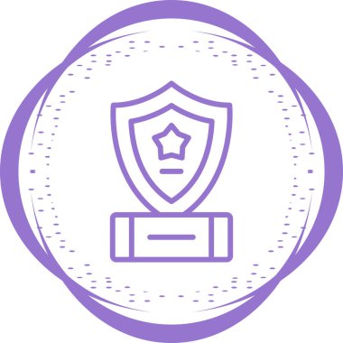 Kalkan, Koruma, Güvenlik Simgesi Vektör İllüstrasyonu