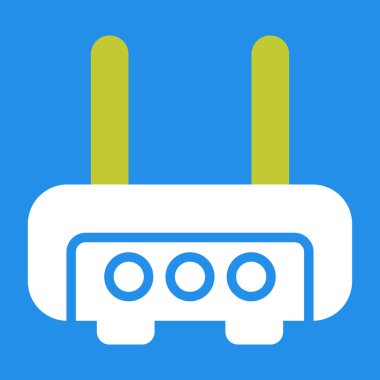 router vektör simgesi, tasarım taslağı 