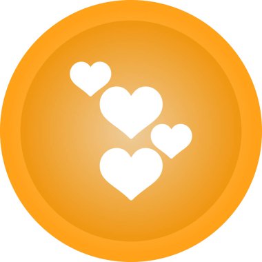 Love hearts web vektör illüstrasyonu