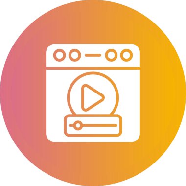 tarayıcı web simgesi, vektör illüstrasyonu 