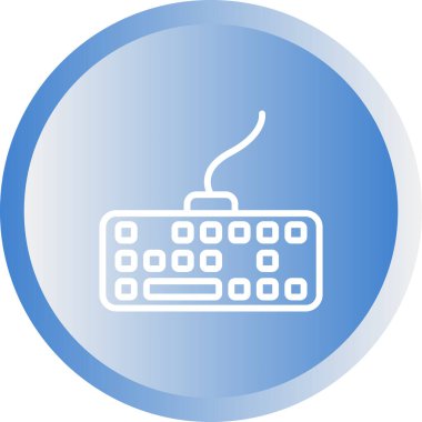 Klavye. Web simgesi basit tasarım