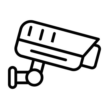 ccTV kamera simgesinin vektör illüstrasyonu 