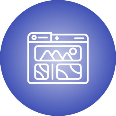 Görüntüler. Web simgesi basit illüstrasyon