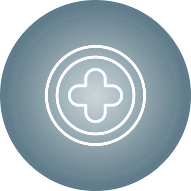 Artı işaret simgesi. Sembol ekle. Navigasyon. vektör illüstrasyonu  