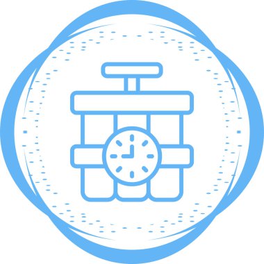 Beyaz Arkaplanda Dinamit Tnt Simgesi. Vektör