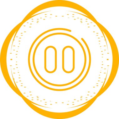 Duraklat düğmesine simge vektör çizim