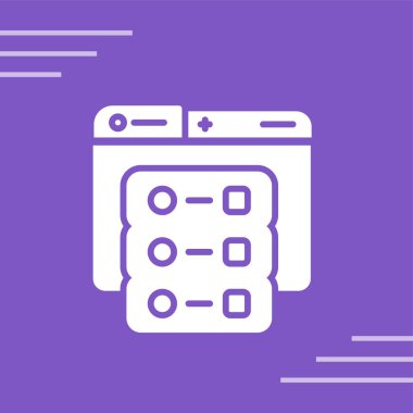 sunucu simgesi, vektör illüstrasyonu basit tasarım