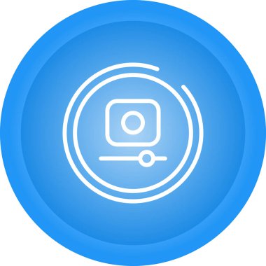 Video Kaydı Düğmesi simgesinin vektör illüstrasyonu
