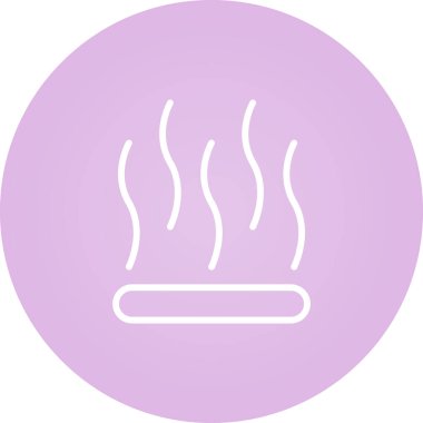 duman sinyali simgesi, web illüstrasyonu