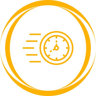 zaman hızlı simge vektör illüstrasyonu