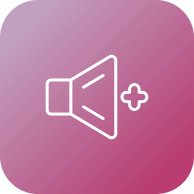 Sesi açsana. Web simgesi basit illüstrasyon