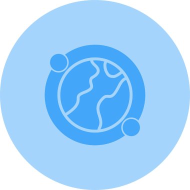 Earth icon, vector illustration simple design