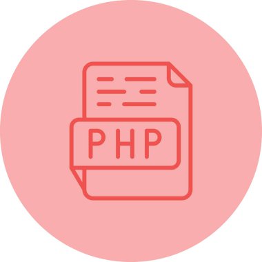 PHP Dosya Biçimi Vektör Simgesi