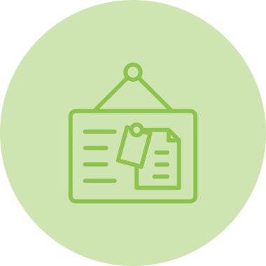 Tahta web simgesi, basit illüstrasyon