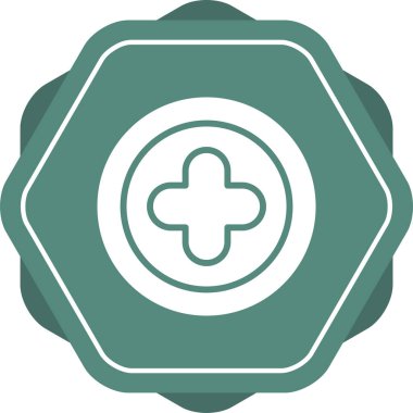 Artı işaret simgesi. Sembol ekle. Navigasyon. vektör illüstrasyonu  