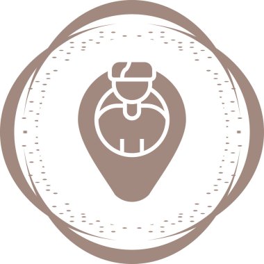 Kullanıcı Yolculuğu Vektör Ana Hattı Simge Tasarımı çizimi. Beyaz arkaplanda Müşteri Hizmetleri Sembolü 