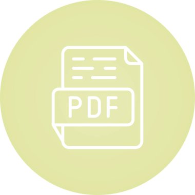 PDF dosya vektör simgesi 
